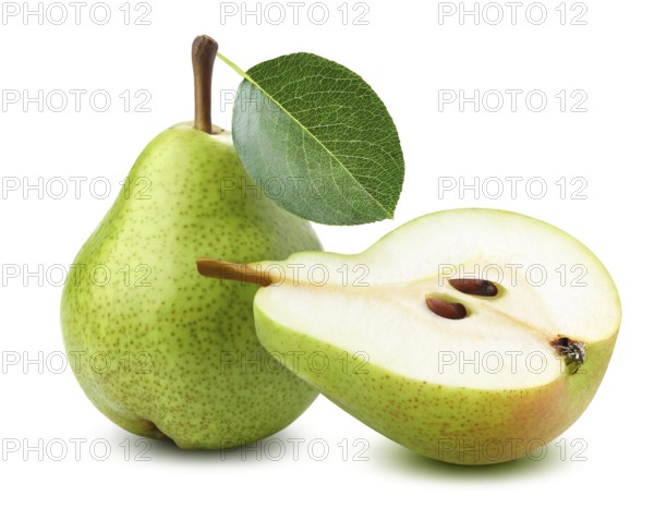 Pears isolated on white background. Clipping Path. Full depth of field