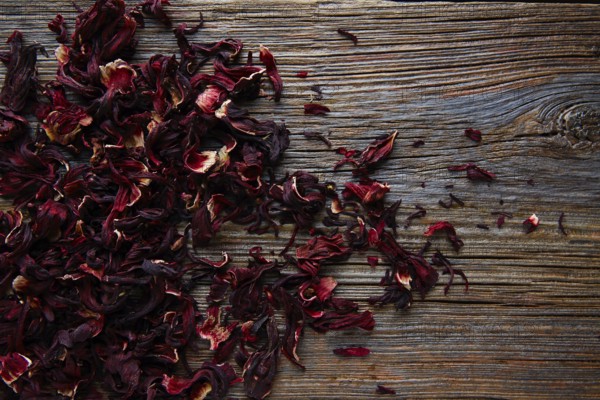 Jamaica flower for herbal iced tea from hibiscus Mexican beverages