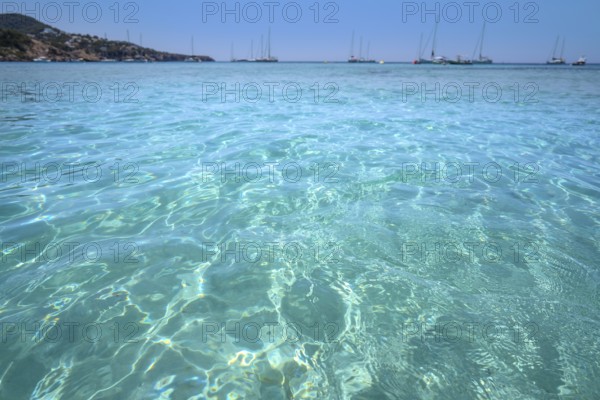 Ibiza Cala Tarida beach in Sant Josep of Balearic Islands