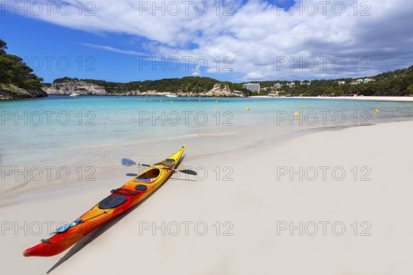 Menorca Cala Galdana Beach in Ciutadella at Balearic islands