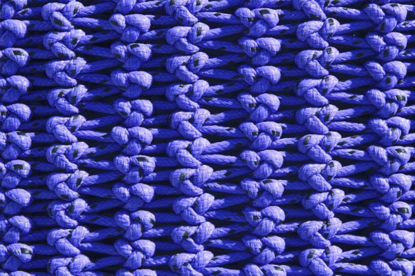 Fisherboat net macro detail texture blue knots professional tackle