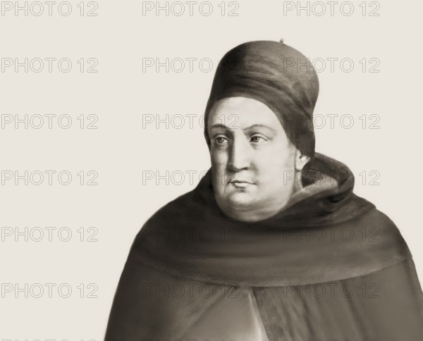 Thomas Aquinas, Thomas von Aquin, Tommaso d'Aquino, c.?1225 – 1274, Italian Dominican friar and priest, philosopher, theologian, and a jurist in the tradition of scholasticism, digitally edited
