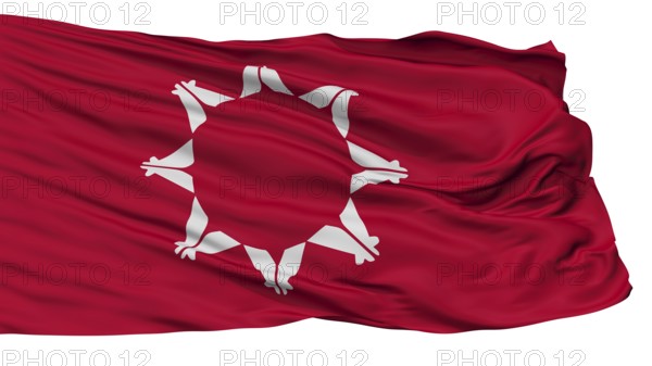 Pine Ridge Indian Flag, Isolated On White Background