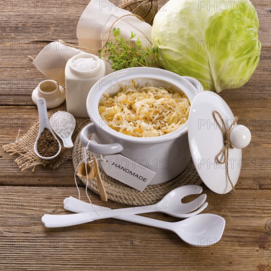 Homemade sauerkraut