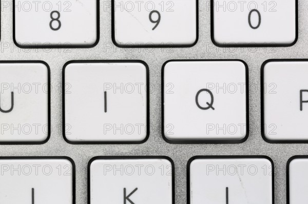 The letters IQ as a symbol for intelligence quotient