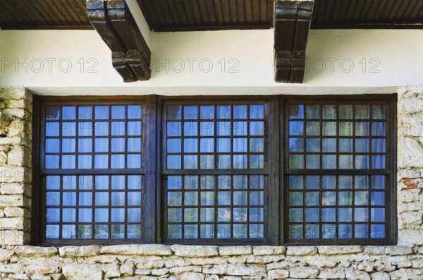 Closed Window Of The Old House