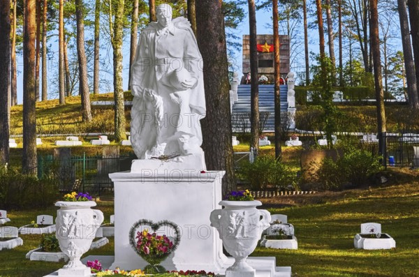 Memorial to the soldiers of the Red Army who died in the Second World War Daugavpils, Latvia, Europe