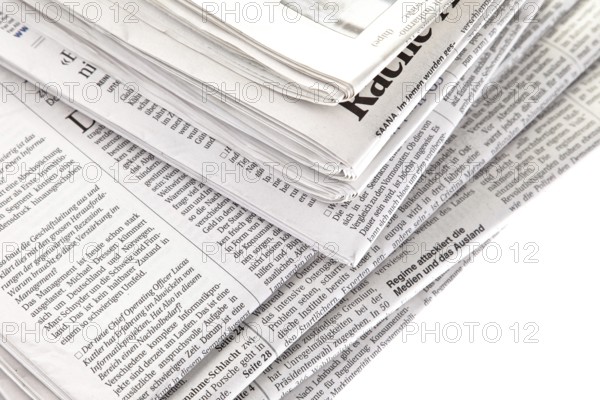 Old newspapers and magazines in a pile Austria