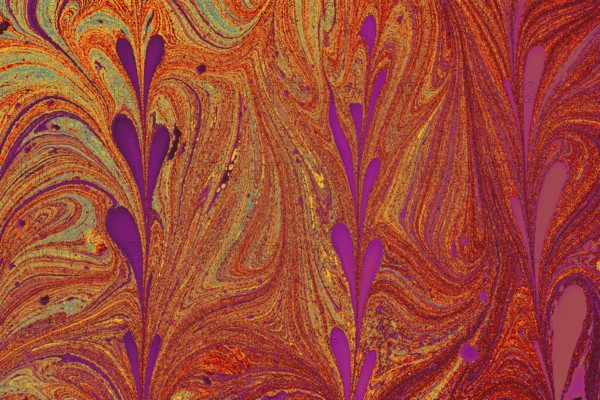 Abstract marbling floral pattern for fabric, tile design. background texture
