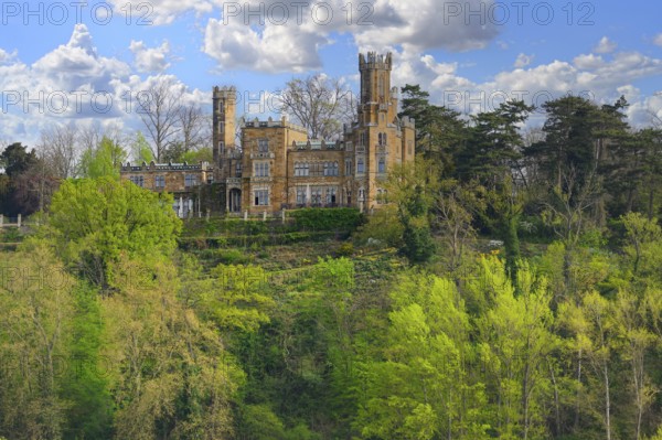 Castle Eckberg along the Elber River, Dresden, Saxony, Germany