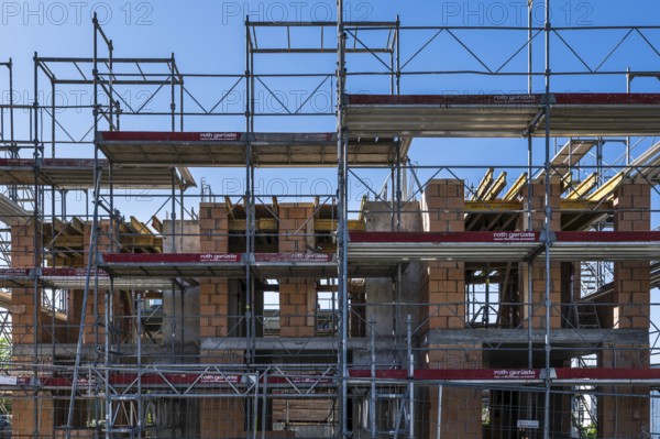 Building site Carcass scaffolding