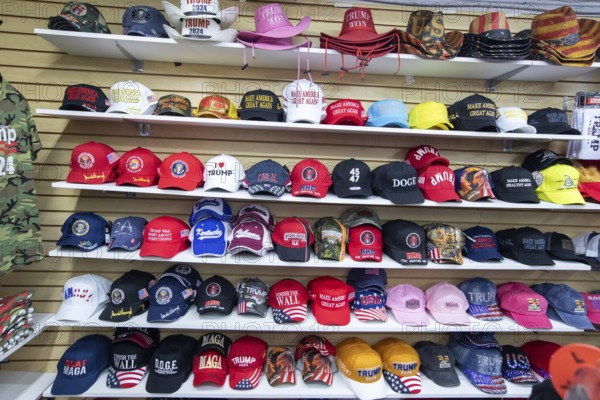 Lenoir City, Tennessee - The Trump Superstore outside Knoxville sells shirts, caps, white privilege cards, and other merchandise