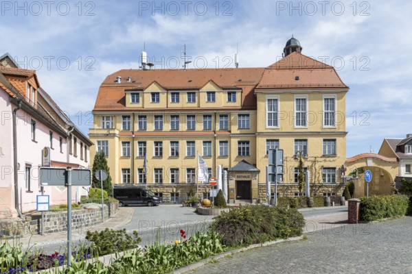 Town hall in Taucha, Saxony, Germany