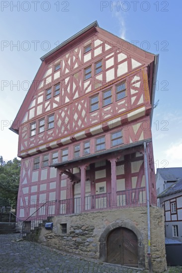 Germany's oldest half-timbered house built in 1289, record, oldest, historic, Römer 2-4-6, Old Town, Limburg, Hesse, Germany