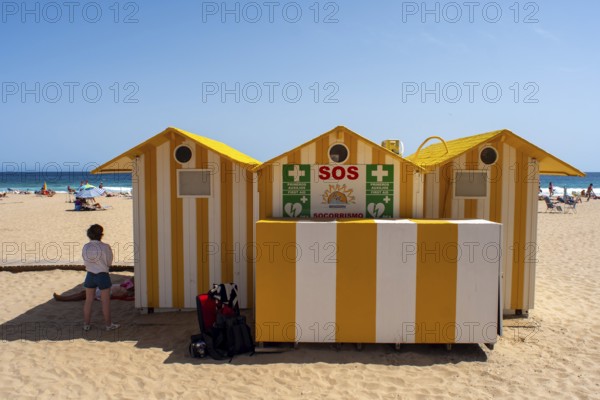 Emergency centre at Levante beach in Benidorm, province of Alicante, Spain