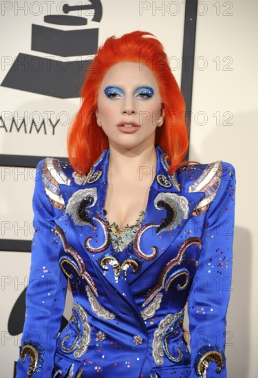 Lady Gaga at the 58th GRAMMY Awards held at the Staples Center in Los Angeles, USA on February 15, 2016., Los Angeles, California, USA