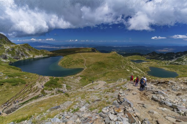 The Seven Rila Lakes in the Rila Mountain, Bulgaria