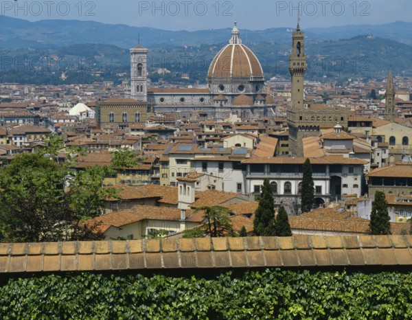 Italy/ Tuscany - Florence, Duomo and Palazzo Vecchio