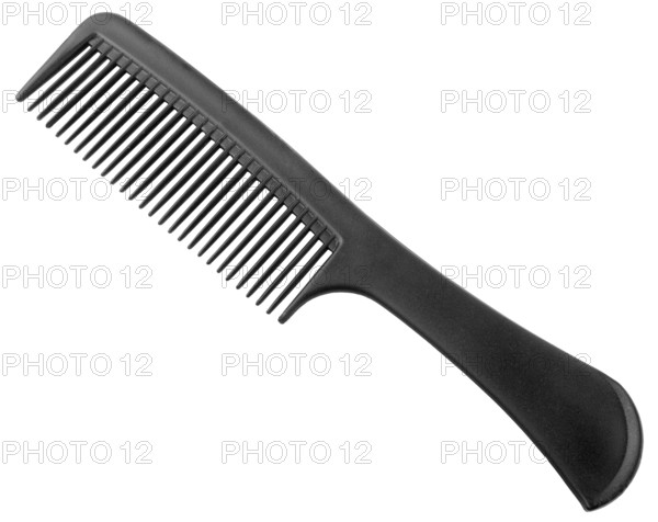 Flat plastic comb for hairdressers, ideal for detangling and styling hair. A staple in any beauty salon