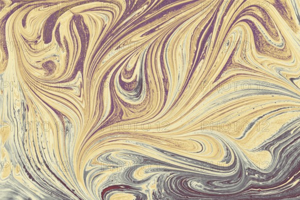 Ebru marble effect pattern design for print