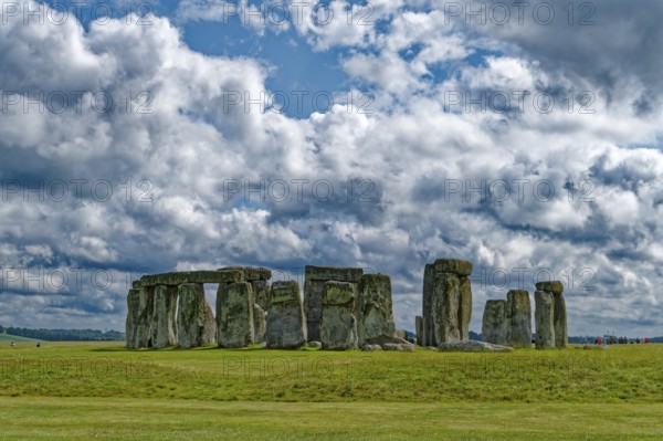 Stonehenge, a National Trust, UNESCO World Heritage Site, is a megalithic structure from the Neolithic period and is recognised as a place of power. The site consists of a ring-shaped earth wall, inside which there are various formations of carved stones grouped around the centre. Amesbury, Wiltshire, South England, Great Britain