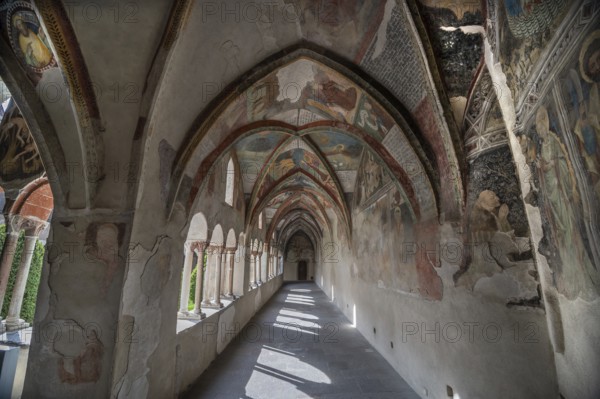 Cathedral cloister around 1370, the frescoes were painted from around 1390, Bressanone Cathedral, Cathedral Square, Bressanone, South Tyrol, Italy
