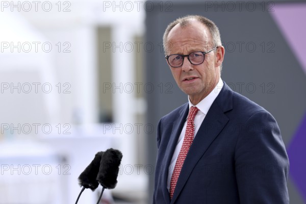 Friedrich Merz also Joachim-Friedrich Martin Josef Merz, Chancellor of the Federal Republic of Germany - Festakt 70 Jahre Deutschland in der NATO, Federal Ministry of Defence, Berlin, 09.7.25