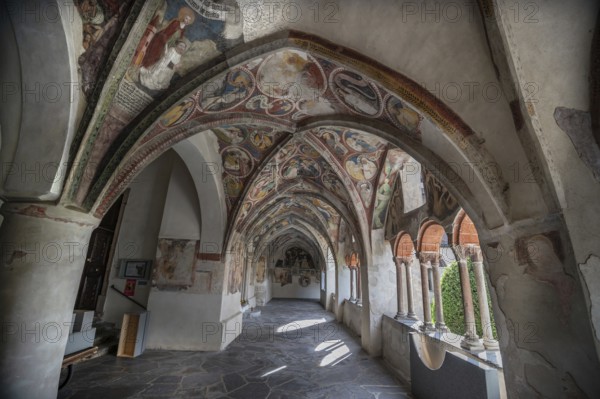 Cathedral cloister around 1370, the frescoes were painted from around 1390, Bressanone Cathedral, Cathedral Square, Bressanone, South Tyrol, Italy