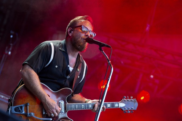 Dan Auerbach, singer/guitarist, from THE BLACK KEYS live at Zitadelle Spandau on 01.07.2025