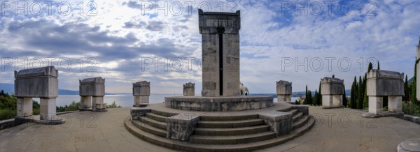 Mausoleum, Vittoriale degli Italiani, house and garden of Gabriele D'Annunzio, Gardone Riviera, on Lake Garda, Lombardy, Italy