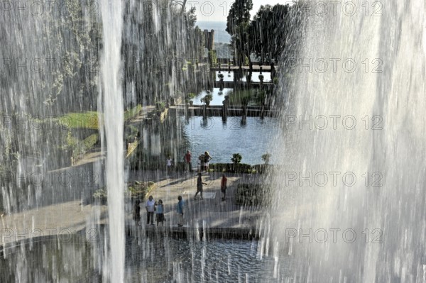 Neptune Fountain, Fontana di Nettuno, fish ponds, Renaissance garden of Villa d'Este, water features, fountains, UNESCO World Heritage Site, Tivoli, metropolitan city of Rome, Lazio, Italy