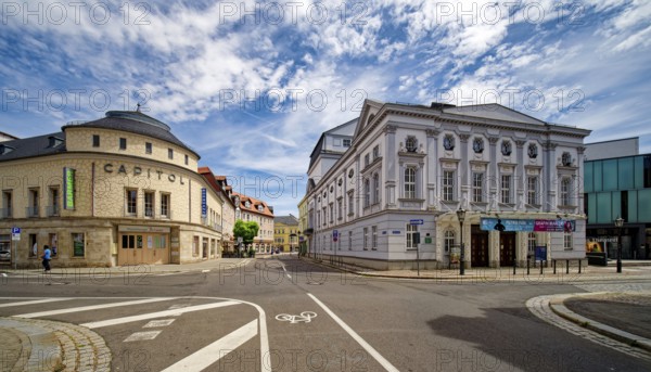 Döbelner Mittelsächsisches Theater, municipal theatre and old Capitol cinema, Döbeln, Saxony, Germany