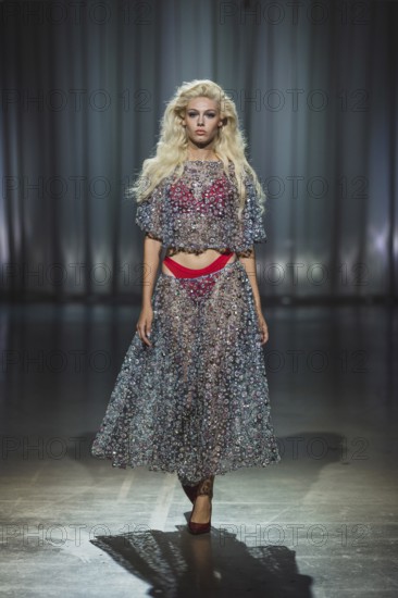 Daniela (winner GNTM2025) as a model for Kilian Kerner during the Berlin Fashion Week 2025 on 02.07.2025