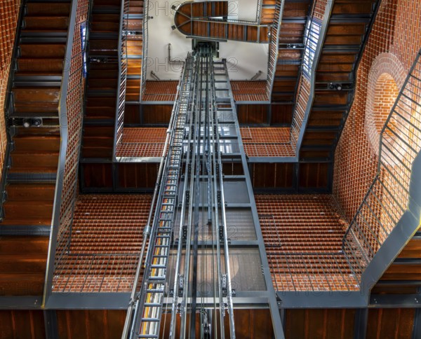 Staircase in the newly built garnison church in Potsdam, Brandenburg, Germany