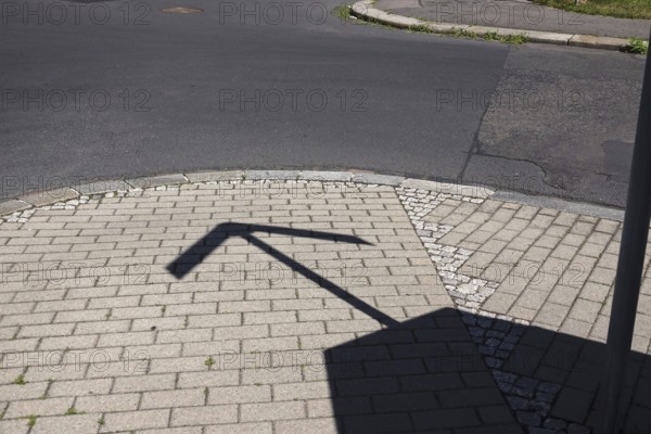 Footpath with shade, summer, Germany