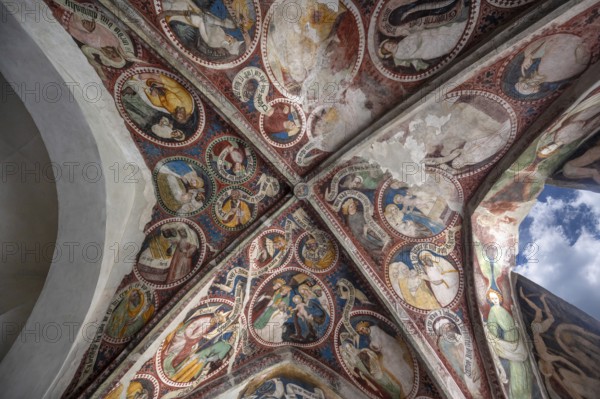 Cathedral cloister around 1370, the frescoes were painted from around 1390, Bressanone Cathedral, Cathedral Square, Bressanone, South Tyrol, Italy