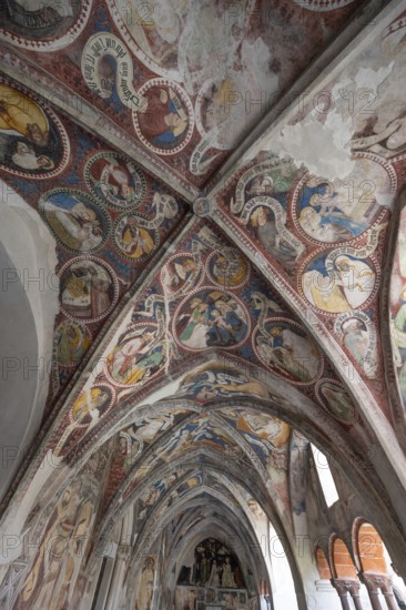 Cathedral cloister around 1370, the frescoes were painted from around 1390, Bressanone Cathedral, Cathedral Square, Bressanone, South Tyrol, Italy