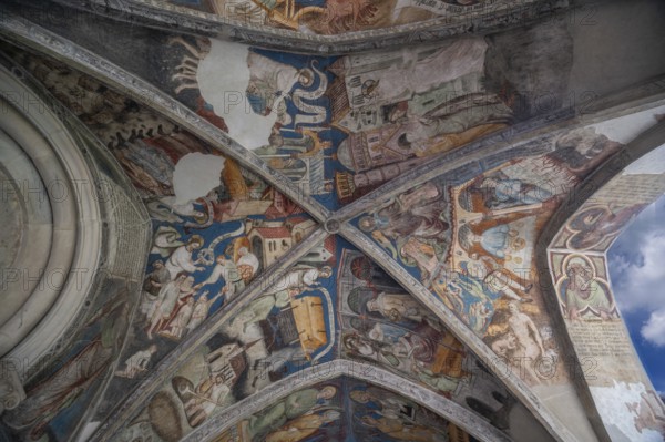 Cathedral cloister around 1370, the frescoes were painted from around 1390, Bressanone Cathedral, Cathedral Square, Bressanone, South Tyrol, Italy