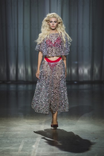 Daniela (winner GNTM2025) as a model for Kilian Kerner during the Berlin Fashion Week 2025 on 02.07.2025