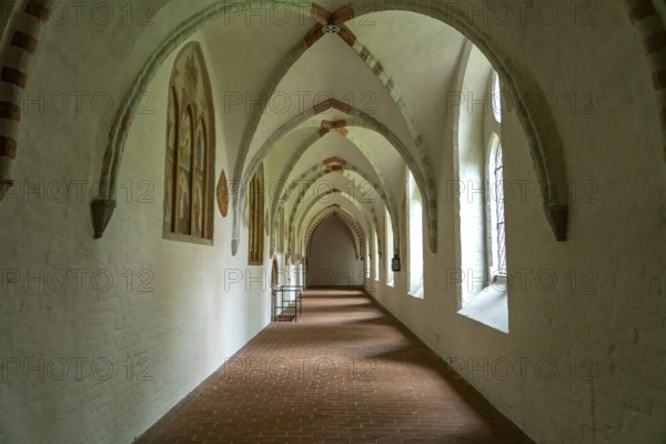 The cloister of Ratzeburg Cathedral, Ratzeburg, Schleswig-Holstein, Germany