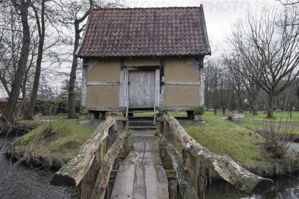 Clay house, open-air museum, Bad Zwischenahn, Ammerland, Germany