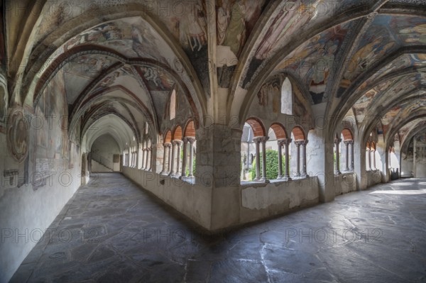 Cathedral cloister around 1370, the frescoes were painted from around 1390, Bressanone Cathedral, Cathedral Square, Bressanone, South Tyrol, Italy