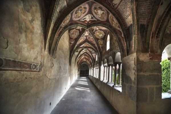 Cathedral cloister around 1370, the frescoes were painted from around 1390, Bressanone Cathedral, Cathedral Square, Bressanone, South Tyrol, Italy