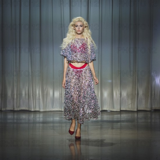 Daniela (winner GNTM2025) as a model for Kilian Kerner during the Berlin Fashion Week 2025 on 02.07.2025