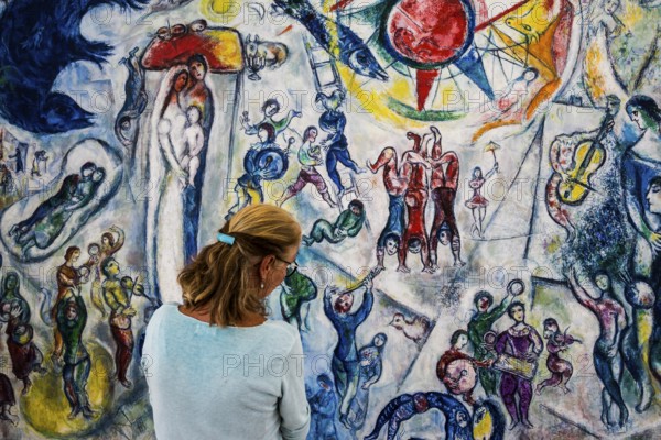 Museum, Fondation Maeght, artist Marc Chagall, St. Paul de Vence, Provence Alpes Côte d'Azur, South of France, France