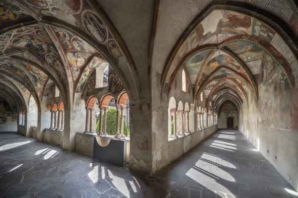 Cathedral cloister around 1370, the frescoes were painted from around 1390, Bressanone Cathedral, Cathedral Square, Bressanone, South Tyrol, Italy