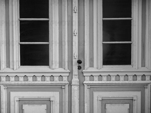 House entrance door, Mecklenburg-Western Pomerania, Germany