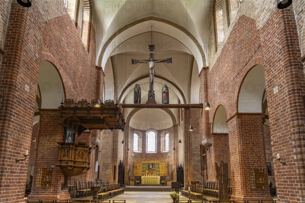 Interior of Ratzeburg Cathedral, Ratzeburg, Schleswig-Holstein, Germany