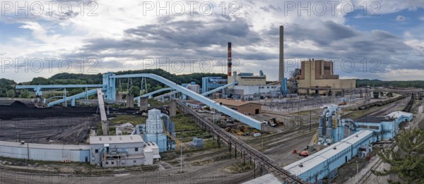 West Olive, Michigan - The J.H. Campbell coal-fired power plant. Consumers Energy had planned to retire the plant on May 31, 2025, but President Trump ordered it to keep operating. The President cited an energy emergency, which Michigan officials deny