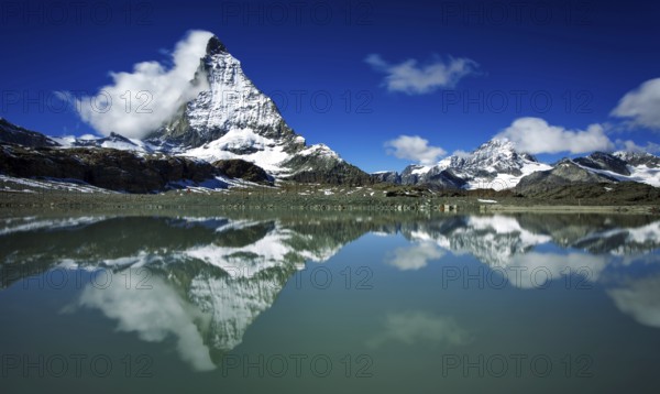 Theodul Glacier Lake, Trockener Steg, Zermatt. Matterhorn Glacier Trail, Matterhorn. Switzerland